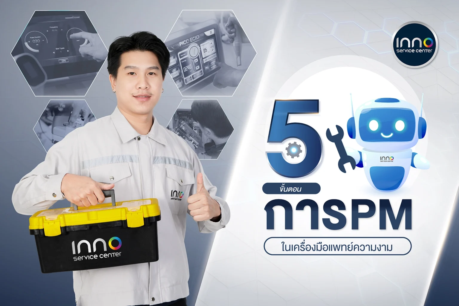 5 ขั้นตอนการ Preventive Maintenance ในเครื่องมือแพทย์ความงาม